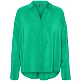 Vero Moda Hemdbluse »VMQUEENY LS OVERSIZE Shirt WVN GA NOOS«, grün