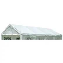 DEGAMO Ersatzdach / Dachplane PALMA für Zelt 4x8 Meter, PVC weiss 480g/m2, incl. Spanngummis