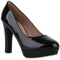 VAN HILL Klassische Pumps in Schwarz Lack