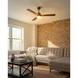 Beliani JEREMY 126 cm Deckenventilator Braun