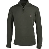 Deerhunter Strickpullover Harrington Half-Zip, forest ember melange, XL