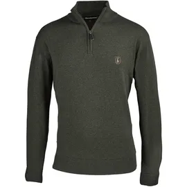 Deerhunter Strickpullover Harrington Half-Zip, forest ember melange, XL