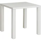 P & B Esstisch, Weiß Hochglanz, Holzwerkstoff, quadratisch, eckig, 80x75x80 cm, Esszimmer, Tische, Esstische, Esstische quadratisch