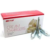 50 x Sahnekapseln für Sahnespender und Sahnebereiter iSi MOSA Kayser und co Einheitsgröße silber - Silber