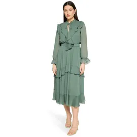 Vera Mont Cocktailkleid mit Volant Grün 34