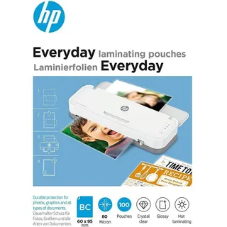 HP Everyday Laminierfolien glänzend, 6,5 x 9,5 cm 80 Micron, 100 Stück