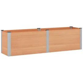 vidaXL Hochbeet 200 x 50 x 54 cm Braun