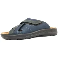 Jomos Pantoletten in Übergrößen Blau 506604 12 8098 große Herrenschuhe, Größe:49 - Blau - 49