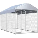 vidaXL Outdoor-hundezwinger mit Überdachung 382x192x225 cm - vidaXL