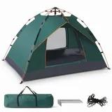 Wurfzelt 2 Personen, Pop Up Zelt 2 Personen, Automatik Camping Zelt Wasserdicht Trekkingzelt, Wurfzelt Igluzelt für Trekking, Festival, Familien & Schnellaufbau