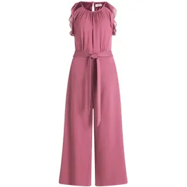 Vera Mont Overall VERA MONT "Damen mit Volant", Damen, Gr. 38, Normalgrößen, sweet bloom, Obermaterial: 95% Polyester, 5% Elasthan, festlich, figurumspielend, amerikanischer Ausschnitt, Overalls Overall, Bindeband
