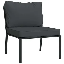 vidaXL Garten-Lounge-Set 9-tlg. grau/schwarz