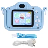 Uadme Digitalkamera 20MP Digitalkamera USB Aufladen Dual-Shot Kamera für Kinder Kinder Geburtstagsgeschenk Camcorder Fotografie Werkzeug Blau