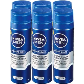 NIVEA Protect & Care Rasierschaum 6 x 200 ml Geschenkset