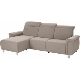 sit&more Ecksofa »Township L-Form«, wahlweise mit elektrischer Wallfree-Funktion grau