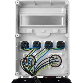 Doktorvolt Baustromverteiler mit Stecker 16A 32A 4x230V auf Ständer Mobilverteiler Stromverteiler TGD-S/FI 32A 16A 4x230V Stromverteiler Wandverteiler mit VD...
