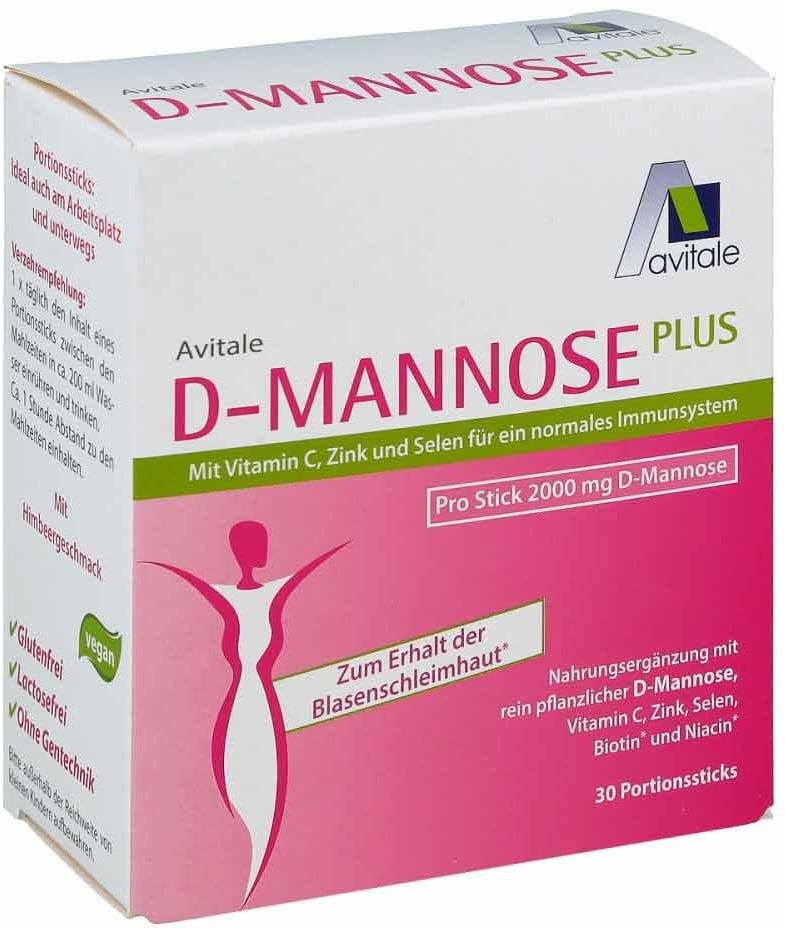 D-Mannose Plus 2000 mg mit Vitamine und Mineralstoffe Sticks