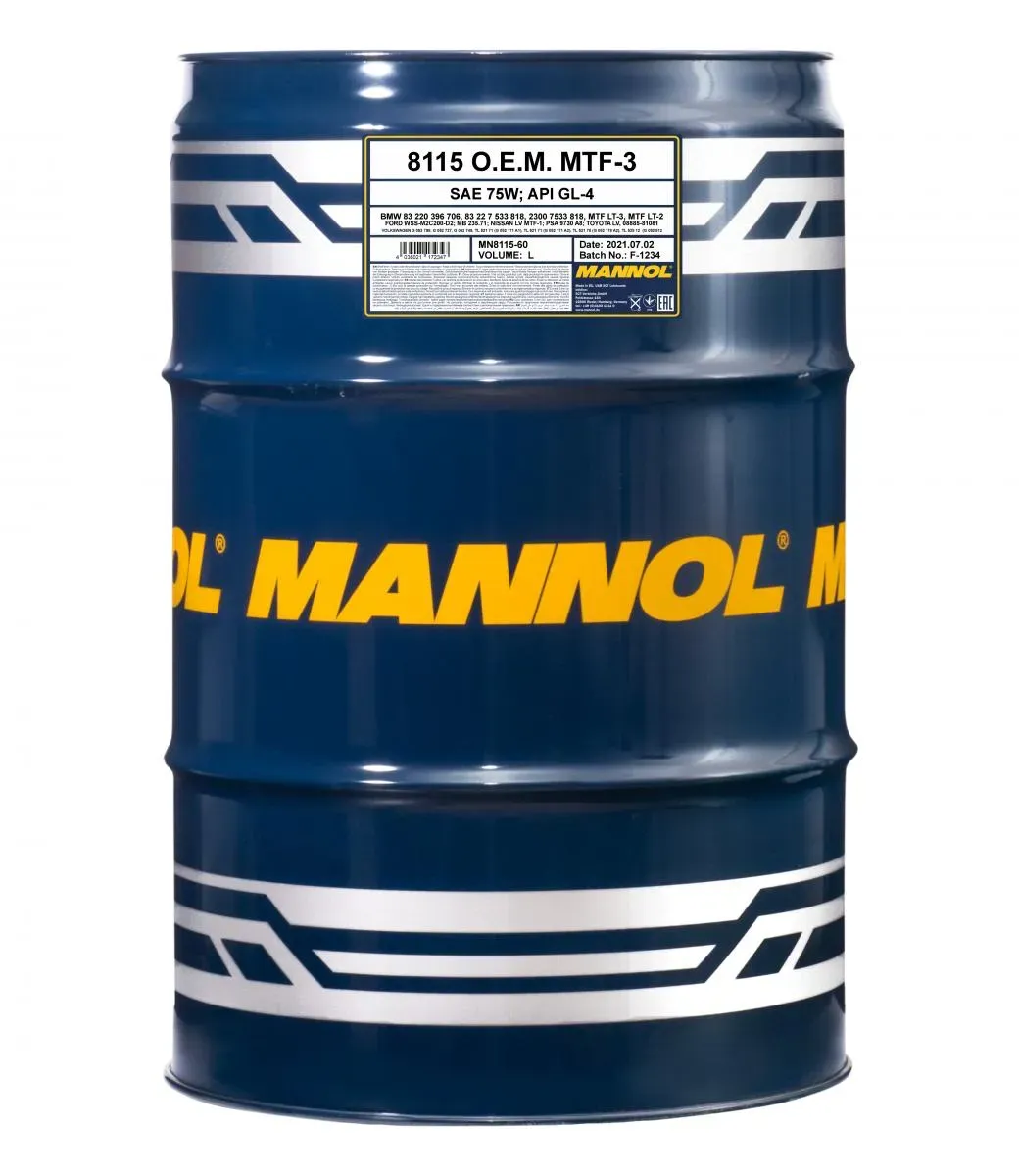 SCT - MANNOL Schaltgetriebeöl Mannol 8115 MTF-3 [60L] mn811560 60l für Ford