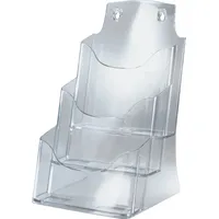 Sigel Tischprospekthalter LH132 für DIN A5 3Fächer Acryl glasklar