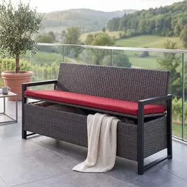 MCW F39-3 3er Sitzbank  ~  grau/bordeaux