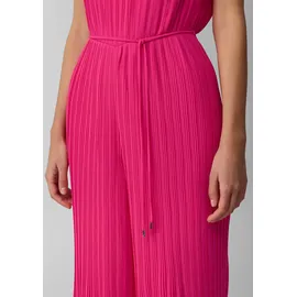 s.Oliver Plissierter Jumpsuit aus Chiffon mit Bindegürtel - pink - 38