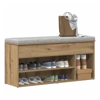 VidaXL Schuhbank Artisan-Eiche 102x30,5x45 cm Holzwerkstoff