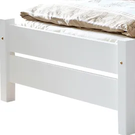 TICAA Bett "Bora", aus Kiefer, weiß