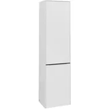 Villeroy & Boch Subway 3.0 Hochschrank C59301VF 40x171x36,2cm, Schanier rechts/Griff Volcano black, pure white