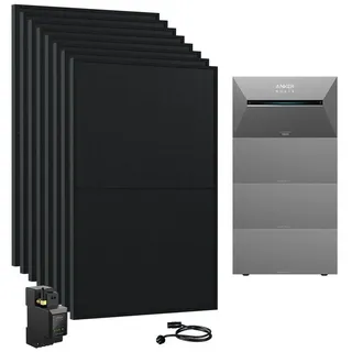 10,7 kWh inkl. 3x B2700 Erweiterungsakku + 8x 440 W Solarpanel