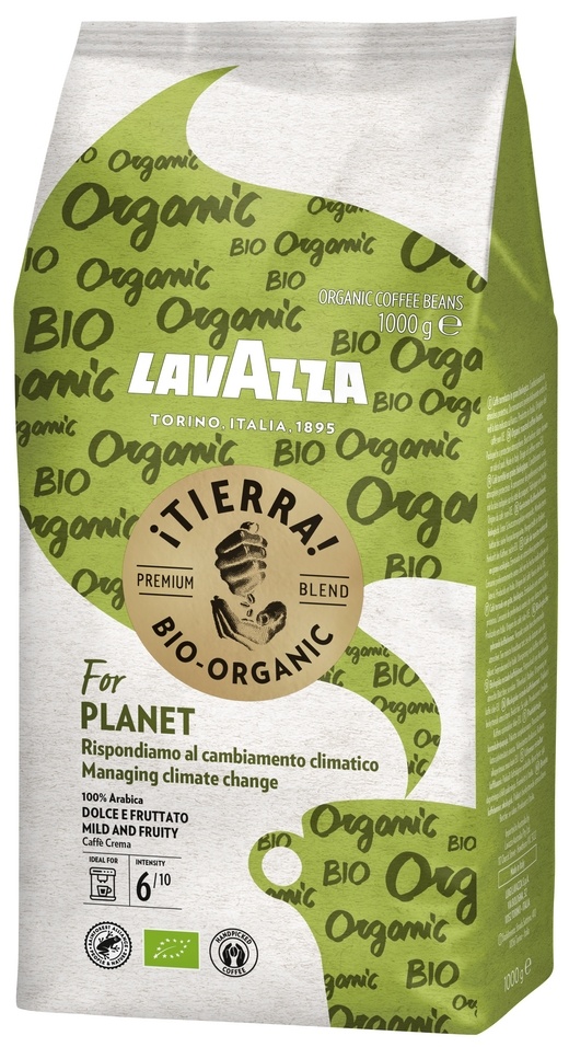 Lavazza Bio Tierra Organic ganze Bohne 100 % Arabica-Bohnen (1 kg)