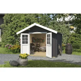 Weka Gartenhaus 209 3 x 3 m graphitgrau