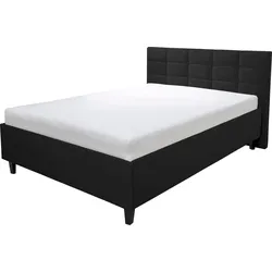 Polsterbett ALINA "Ricardo", schwarz (schwarz tls 10), B:196cm H:102cm L:213cm, Betten, Füße schwarz