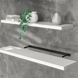 CASARIA Wandregal 110 x 3,8 x 23 cm Weiß