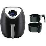 LENTZ Heißluftfritteuse Digital 3,6 Liter schwarz