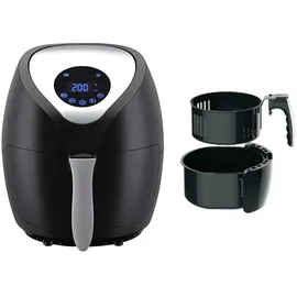 LENTZ Heißluftfritteuse Digital 3,6 Liter schwarz