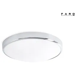 Faro LED Wand- und Deckenleuchte KAO 35W, 3000K, IP44, chrom FAR-63399