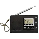 Mini-radios Mit Ukw/mw/sw, Einziehbarer Antenne, Großem Empfangsbereich Und Digitalem Wecker