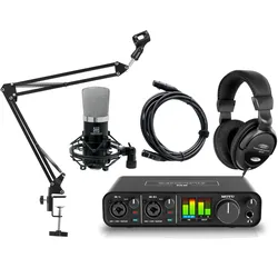 MOTU M2 2-Kanal USB C Audiointerface Podcast Set
