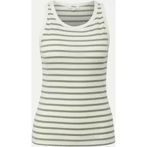 s.Oliver Geripptes Tanktop Grün S