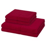 Möve Pearl Handtuch-Set (4-teilig) Ruby Dunkelrot