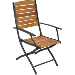 Gartenklappsessel 2er-Set Santorin Naturfarben