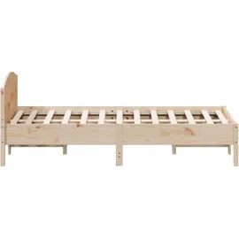 vidaXL Massivholzbett 120 x 200 cm Braun