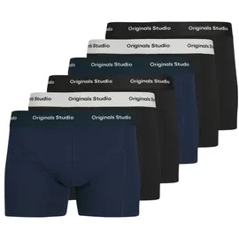 JACK & JONES Vesterbro Solid Blau / Schwarz XXL 6er Pack