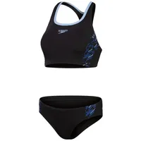Speedo Damen Placement Bikini - Black / True Cobalt