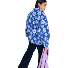 Roxy Jive Talking Bonded - Fleece mit Reißverschlusskragen - Frauen - L - Blau. - L