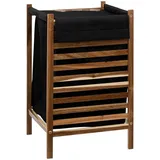 5 five simply smart 5five - wäschekorb 50l "blackacia" akazie schwarz