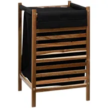 5 five simply smart 5five - wäschekorb 50l "blackacia" akazie schwarz