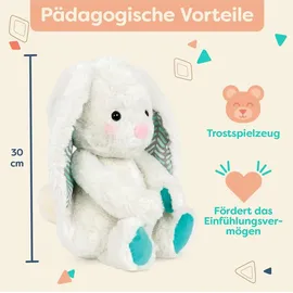 B. Toys Kuscheltier Hase – Superweich mit langen Ohren – Plüschtier mintfarben, Baby und Kinder Spielzeug für Mädchen und Jungen ab 0 Monate...