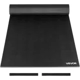 Vevor Kampfsportmatte 3 x 1,5 m für Workouts im Heim-Fitnessstudio, wasserfeste aufrollbare Trainingsmatten Fitnessmatte für Gymnastik Tatami Jiu-Jitsu MMA Judo Boxen, Sportmatte Yogamatte Schwarz
