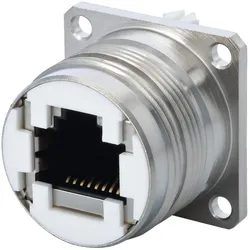 7R45008000 Hummel M23 RJ45 Gerätesteckverbinder Stift gerade, 8-polig, RJ45 Buches / Einlötkontakte Kategorie Cat. 6A / Klasse EA bis 500 MHz - 1 Stück
